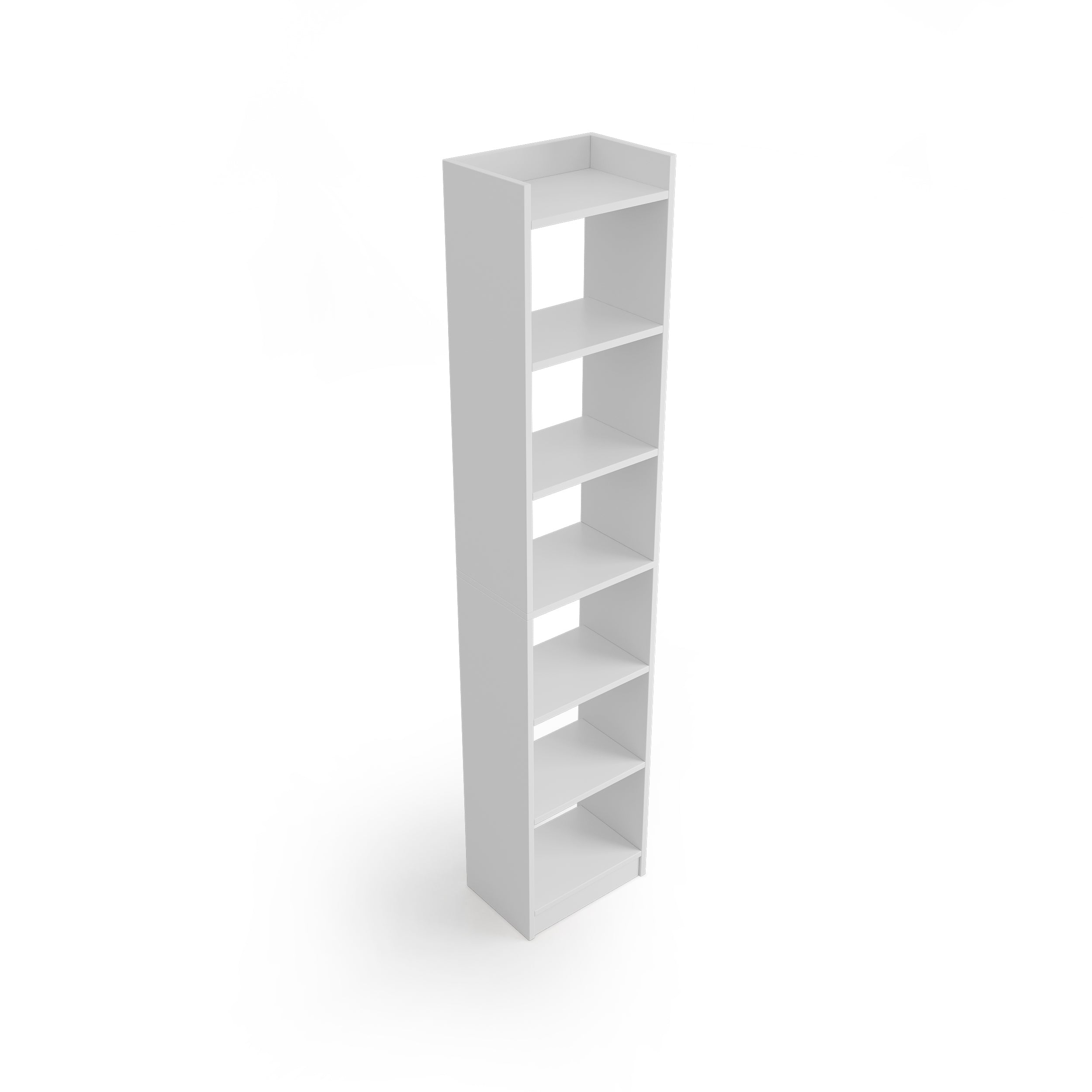 Furlay HexaShelf 6 Tier Bookshelf & Storage Rack (White)