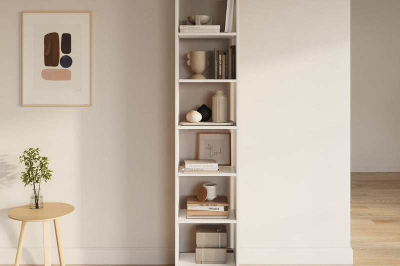 Furlay HexaShelf 6 Tier Bookshelf & Storage Rack (White)