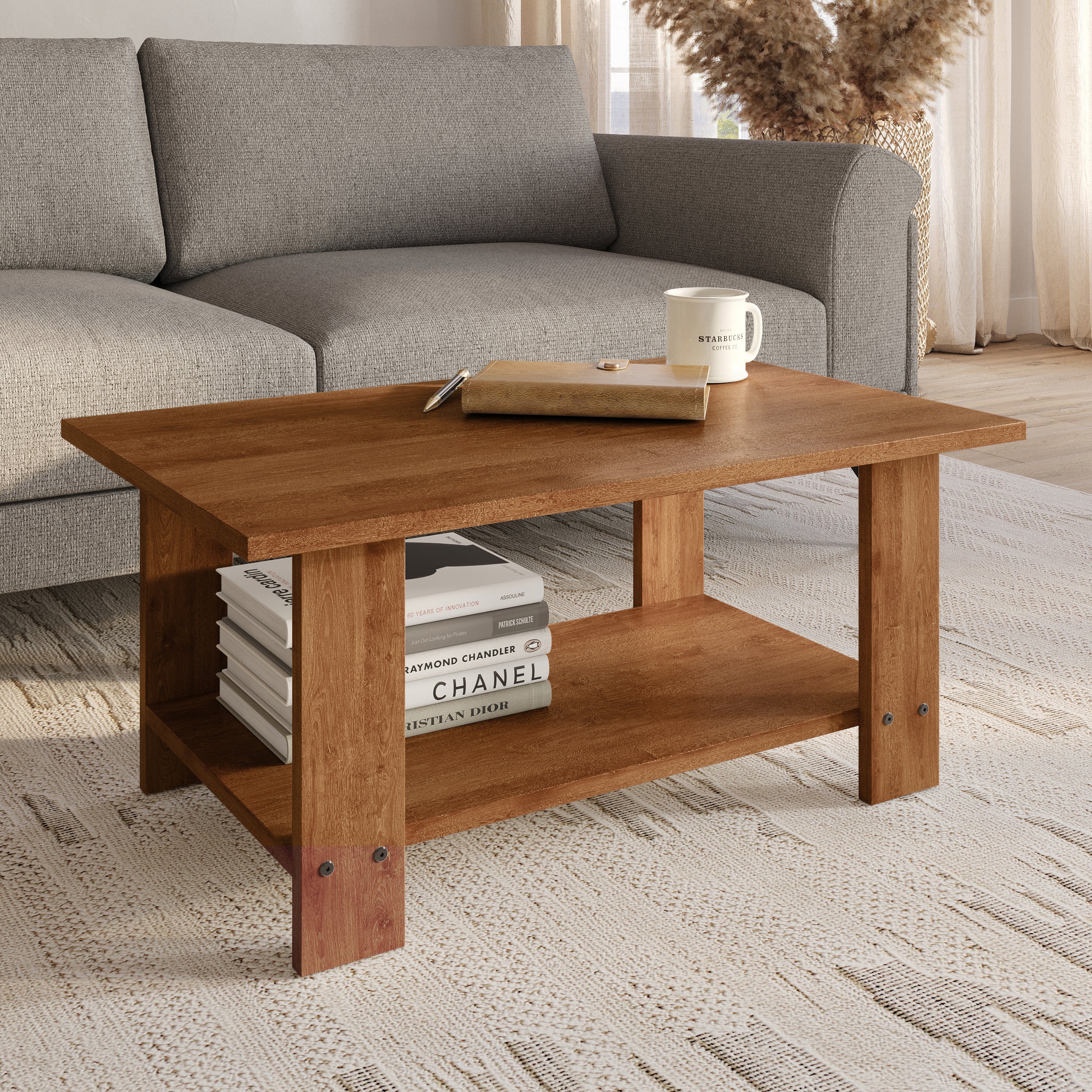 Furlay Wooden Coffee Table