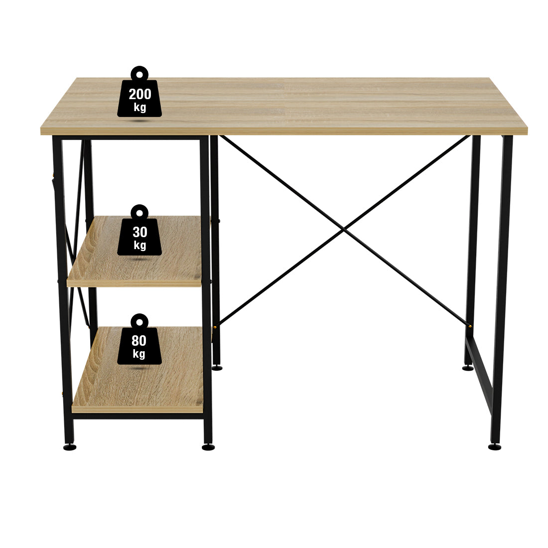 Furlay Plank Study Table & Office Desk