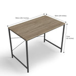 Furlay Slate Study Table 100x60x75 cm (Black Frame)