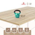 FURLAY Study Table with Two Shelf, Beige Color