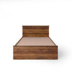 Furlay Bed | Single (78 x 36 inches) Engineered Wood Bed with Storage | 1-Year Warranty | Taurus - Columbian Walnut