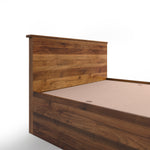 Furlay Bed | Single (78 x 36 inches) Engineered Wood Bed with Storage | 1-Year Warranty | Taurus - Columbian Walnut