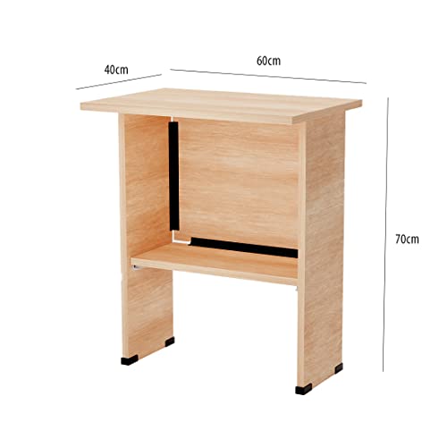FURLAY Foldable Wooden Finish Study Table